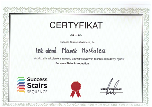 certyfikat Marek Mastelarz